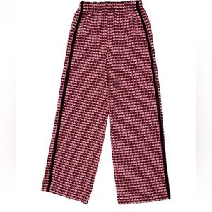 Maje Pink Tweed Side Swipe Trousers